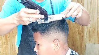 Mid fade tutorial, how to reduce hair on top using clippers