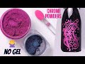 How to stamp with chrome powders | No gel required