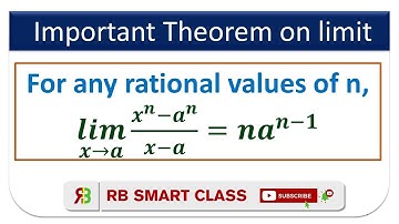 Important Theorem on Limit || Grade 11 || RB Smart Class