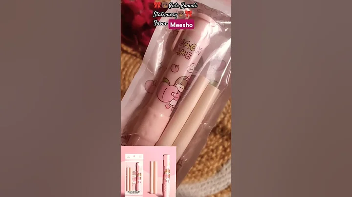 Retractable Erasers 🍑🎀✨ #kawaii #eraser #stationery #cute #trendingonshorts #shorts #meesho