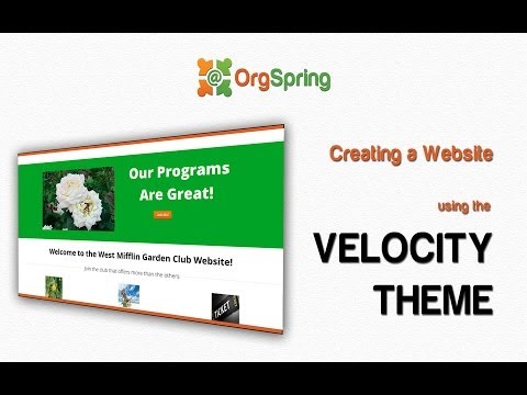 Create A Nonprofit Website With OrgSpring And The Velocity Theme