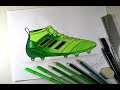 Como desenhar CHUTEIRA ADIDAS  Ace 17+  passo a passo