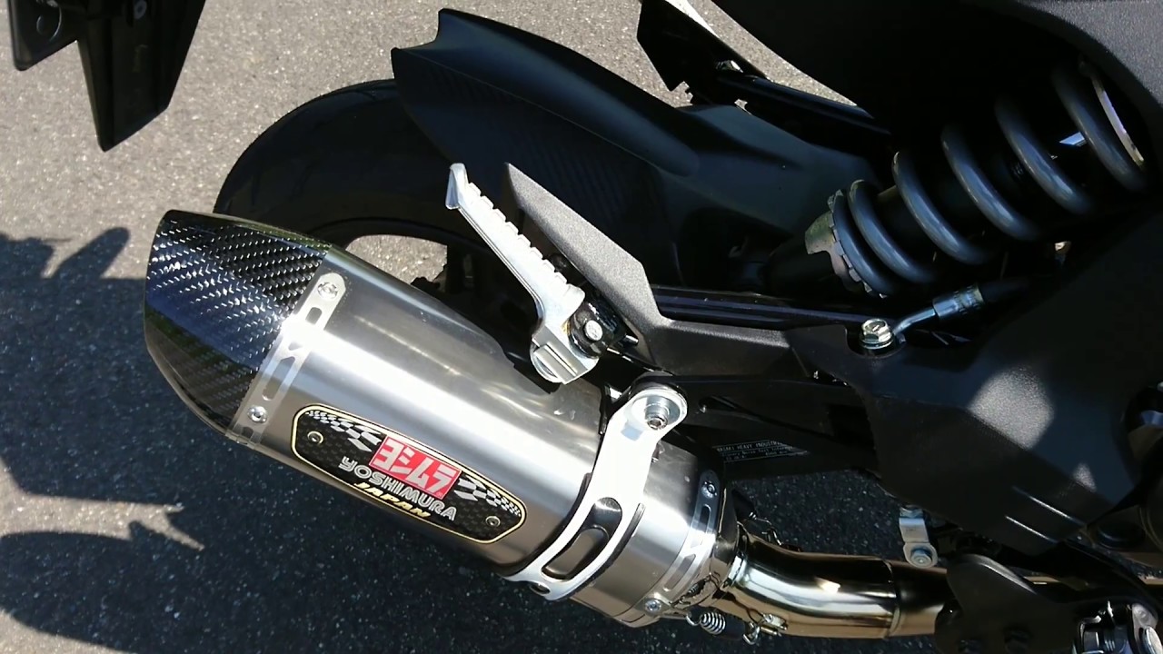 KAWASAKI Z125PRO YOSHIMURA ヨシムラサイクロン カーボンエンド