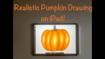 Easy Realistic Pumpkin Drawing on iPad/Beginner Procreate Tutorial