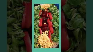 shortvideo lettuce corn peppers beetroot vinegar sauce. thks. if U?, ? share subscribe.