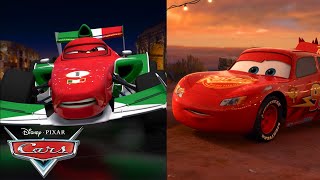 Lightning McQueen Challenges Francesco to a Race! | Pixar Cars