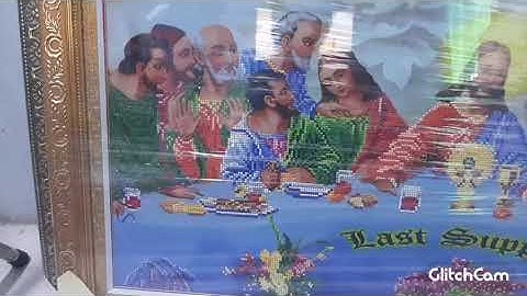 Tranh gắn đá Bữa tiệc ly