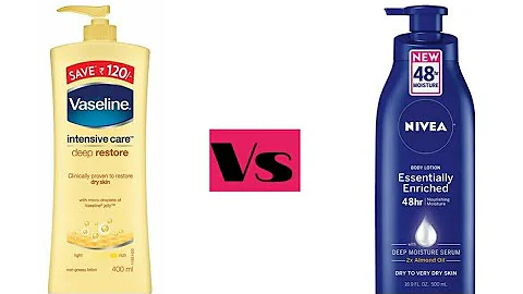 #Vaseline Vs #Nivea Body Lotion/best for #Winter #body #lotion