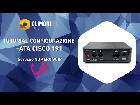 OlimonTel.it Tutorial Configurazione CISCO ATA191 - NumeroVoip