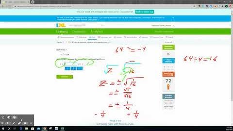 IXL K 6 Solve a quadratic equation using square roots