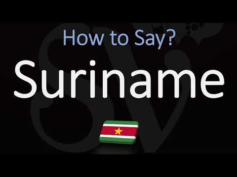 Correct Pronunciation Of Suriname