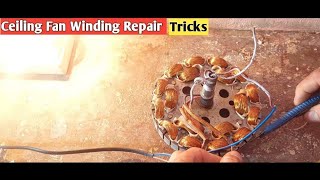 How to ceiling fan Coil Repair ceiling fan winding testing tricks by Aj Engineering 2,774 views 2 years ago 12 minutes, 34 seconds