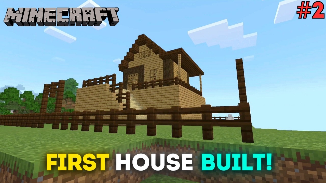 BUILDING MY FIRST HOUSE IN MINECRAFT! 🏡🛠️ | MINECRAFT PE - YouTube