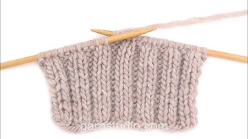 How to work knit 2, purl 2 (back and forth) – UK / US knitting style