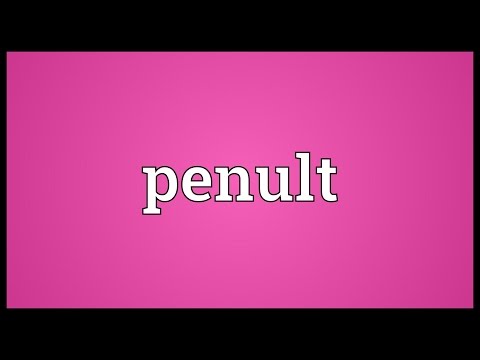 Header of penult