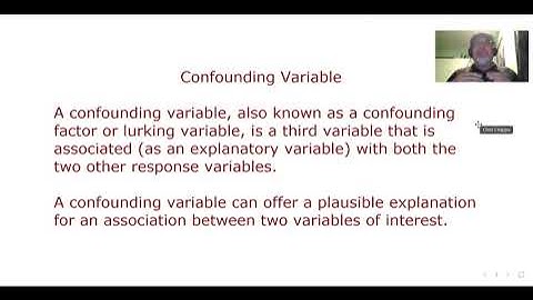 1.3 – Experimental and Observational Studies, Video 2: Confounding Variables