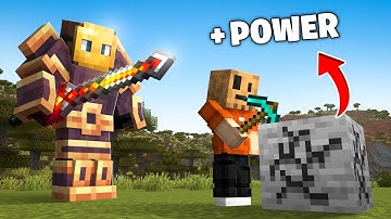 Minecraft Manhunt, but Hunters Mining Increases my POWER
