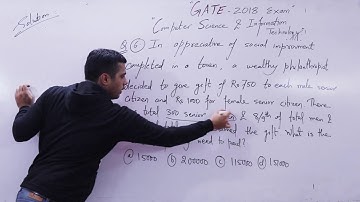 GATE 2018 Aptitude Solution (Computer Science)| PART 6 | igate CS Bhilai