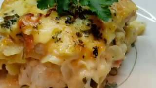 Free Cooking - лазанья с куриным филе и сметанным соусом Free Cooking - лазанья с куриным филе и сметанным соусом