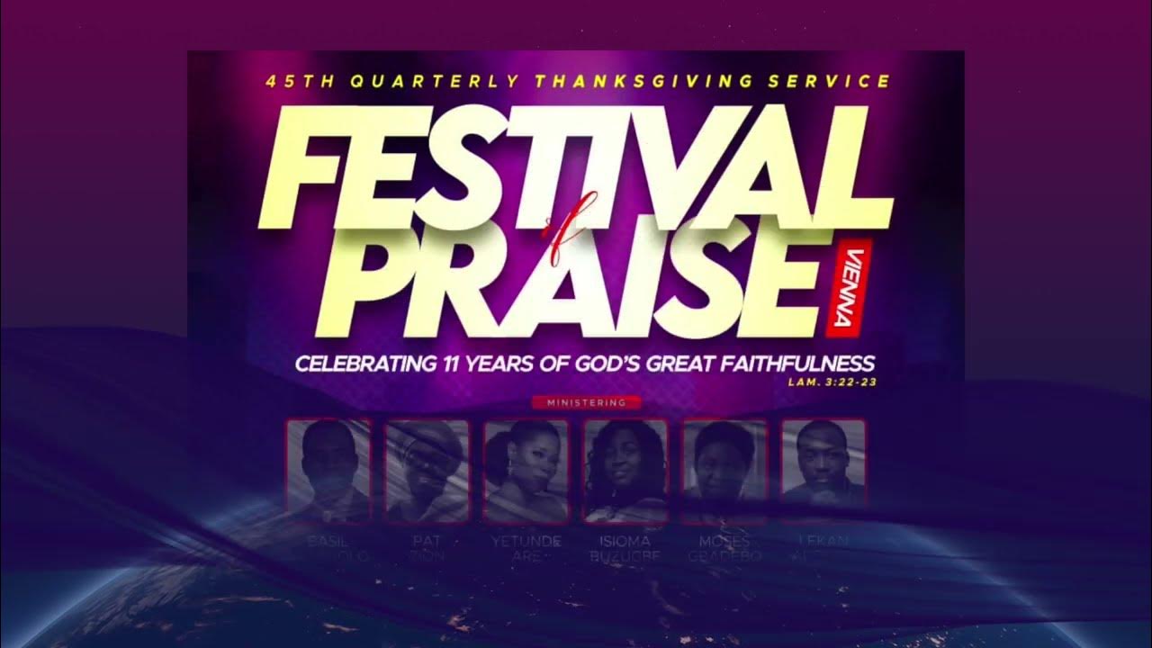45th Festival of Praise Vienna March 2022 YouTube
