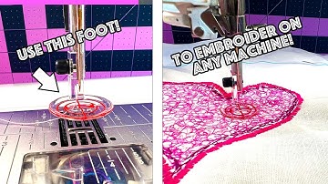 How To Use The Echo Quilting Foot For Free Motion Embroidery!