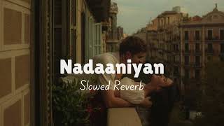 Nadaaniyan Slowed Reverb Akshath Aisha Ahmed Black Lofis 2024