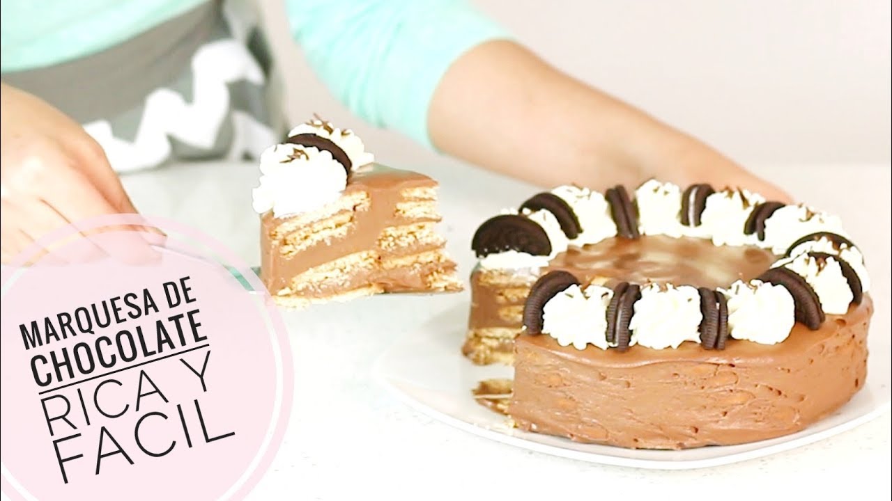 Marquesa de Chocolate | Torta Fria | Torta de Galletas | Muy facil | Sin horno