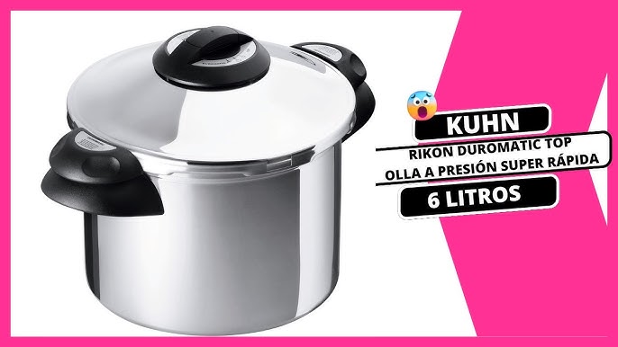 Kuhn Rikon Duromatic Inox, Olla a Presión Super Rápida con Asas, Olla  Express Apta para Inducción, Fondo Superthermic para una buena Distribucion  del