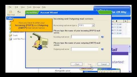 How to configure an email account in IncrediMail