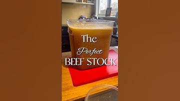 Making the perfect beef stock at home!🥩🔥Restock time! #beefstock #chefathome #cooking #cookingtips
