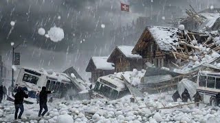 Violent Supercell Unleashes Giant Hail Across Ticino Switzerland, Mendrisiotto Hit Hard!