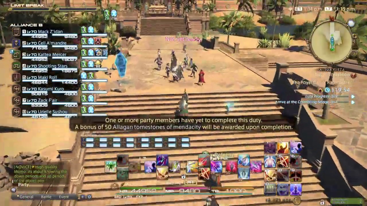 final fantasy xiv royal city of rabanastre 24 player raid (^_^) bard