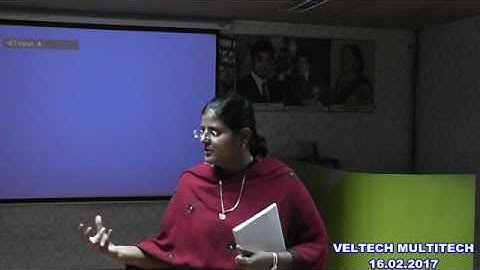 VELTECH MULTITECH DEPT OF EEE GUEST LECTURE - 16.02.2017