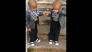 Twin Cries when Brother Goes Down Stairs without Him