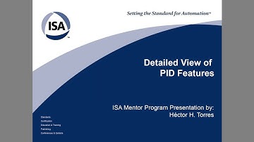 Detailed View of PID Features - ISA Mentor Program