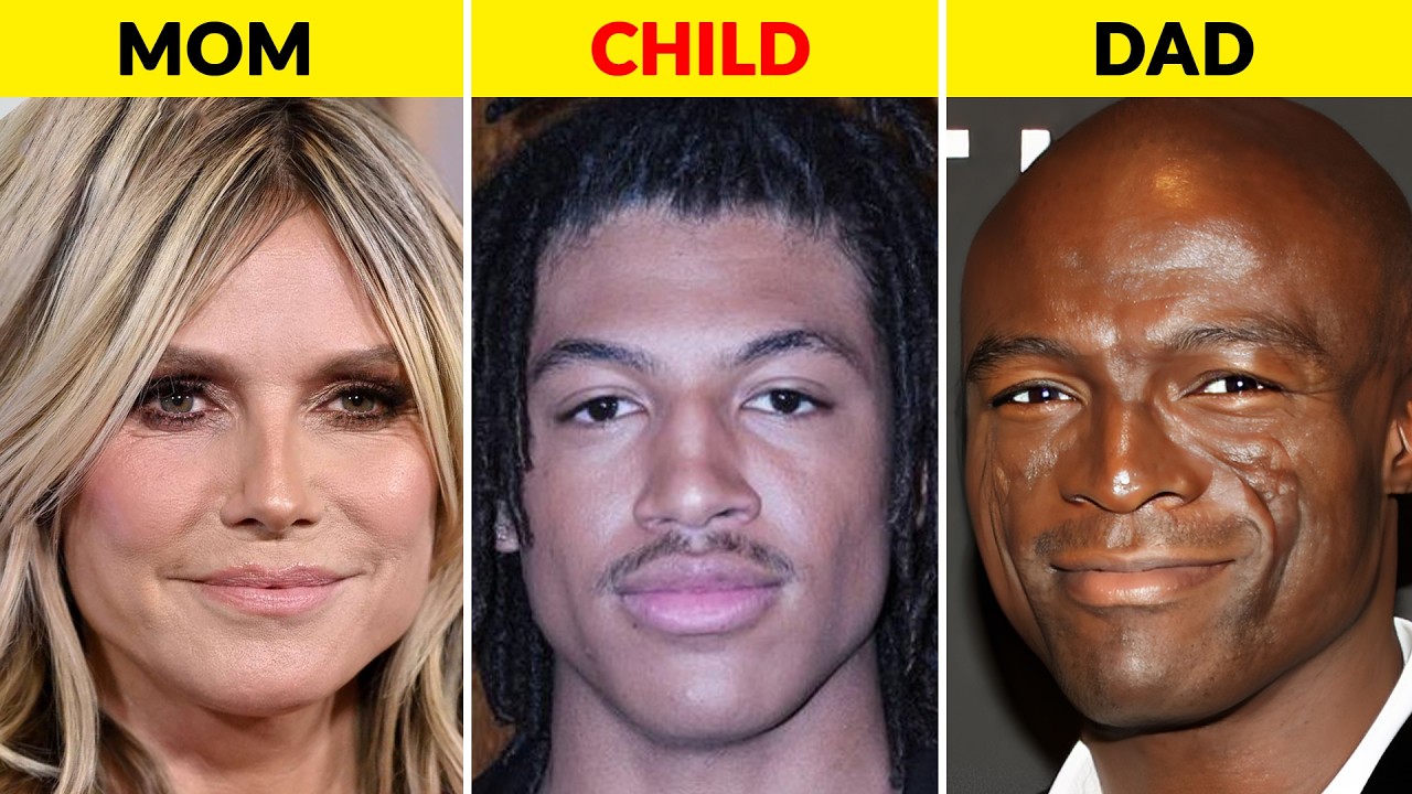 Знаменитости с красивыми детьми смешанной расы