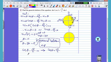 Trig.| Sec 1| second term |  Solving Trigonometric Equations part 2