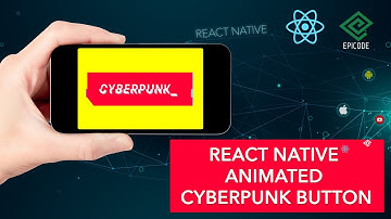 React Native animated cyberpunk glitch button effect