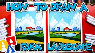 How To Draw A Farm Landscape