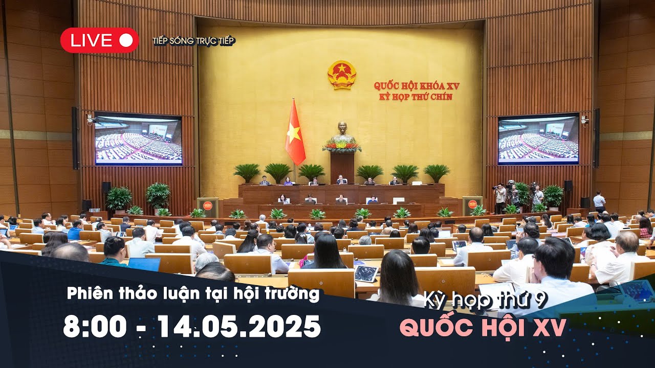 🔴 TRỰC TIẾP: Quốc hội thảo luận về Dự thảo Nghị quyết sửa đổi, bổ sung một số điều của Hiến pháp
