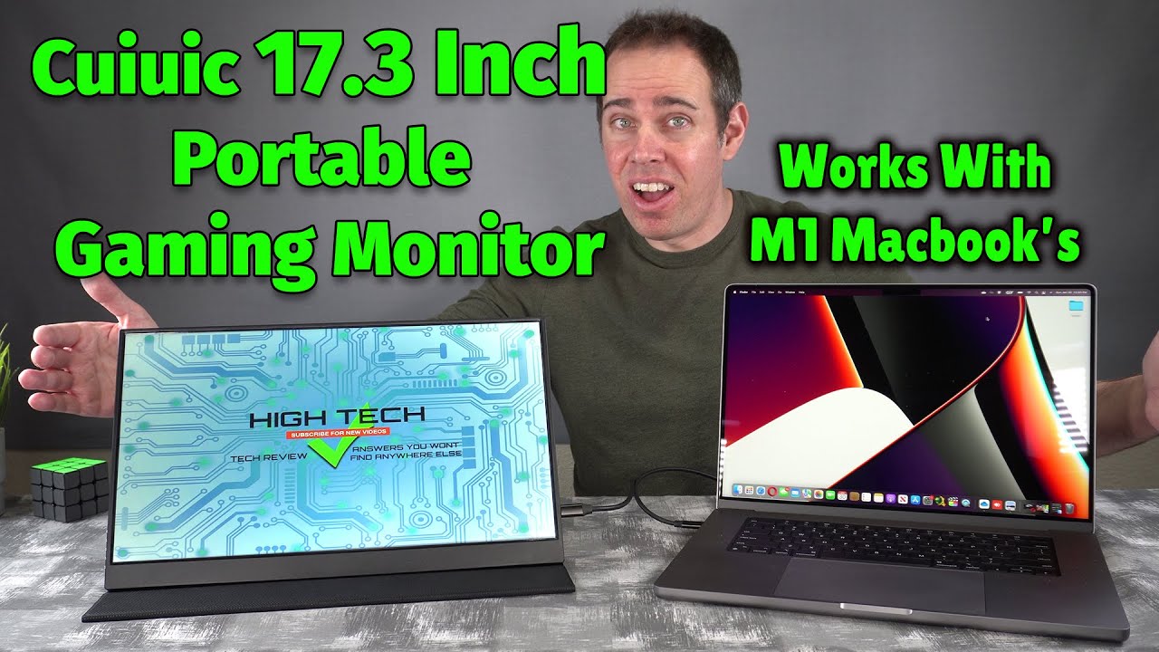 CUIUIC 17.3 in 1080p Portable Gaming Monitor - It's Huge! - YouTube