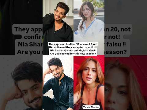 Are you excited for this new season?#niasharma#jannatzubair#faisu#arjunbijlani#biggboss#faisusquad