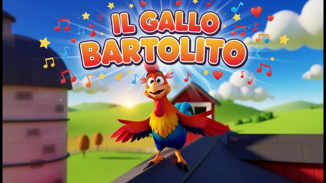 🐓 IL GALLO BARTOLITO 🐓 - Canzoni per Bambini #filastrocche #musicaperbambini #gallobartolito