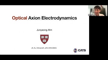 Junyeong Ahn | Optical axion electrodynamics