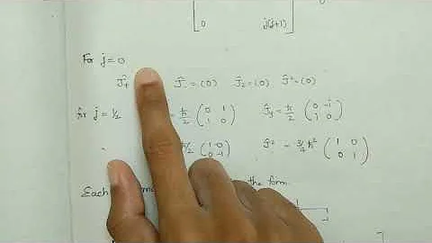 Angular momentum Matrices  Jz, J^2  Part 1 (480p) | Quantum Mechanics | NNN