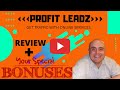 Profit Leadz Review! Demo & Bonuses! (How To Make Money Offering Online Services )