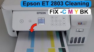 Epson ET 2803 Power Cleaning Clogged BK Y M & C ink, Printhead Cleaning, Printing blank Pages ?