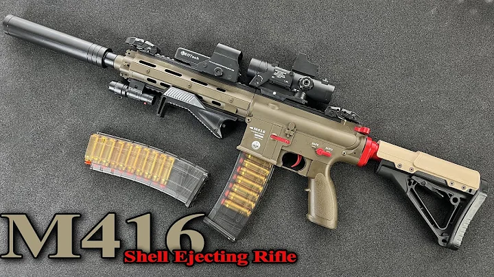 Realistic M416 Shell Ejecting Rifle Toy Gun Testing Shoot Very Well