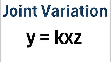Joint Variation Word Problems