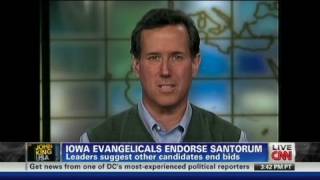John King, USA - Top Iowa faith leaders endorse Santorum